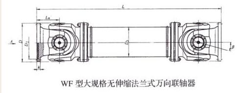 WF型大規(guī)格無(wú)伸縮法蘭式萬(wàn)向聯(lián)軸器