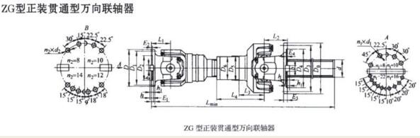 ZG型正裝貫通型萬(wàn)向聯(lián)軸器