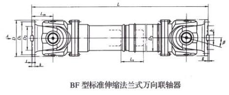 BF型標(biāo)準(zhǔn)伸縮法蘭式萬向聯(lián)軸器